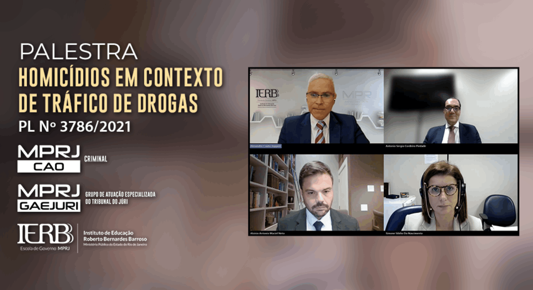 MPRJ promove debate sobre projeto de Lei que cria nova tipificação penal: o "traficocídio"