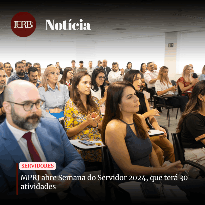 MPRJ abre Semana do Servidor 2024