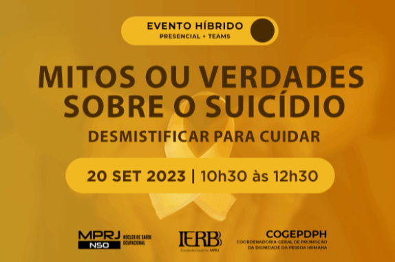 IERBB realiza evento sobre mitos e verdades a respeito do suicídio